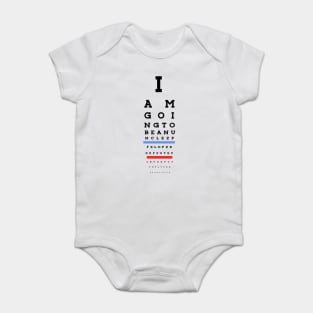 I am going to be an uncle! Eye Chart Baby Bodysuit